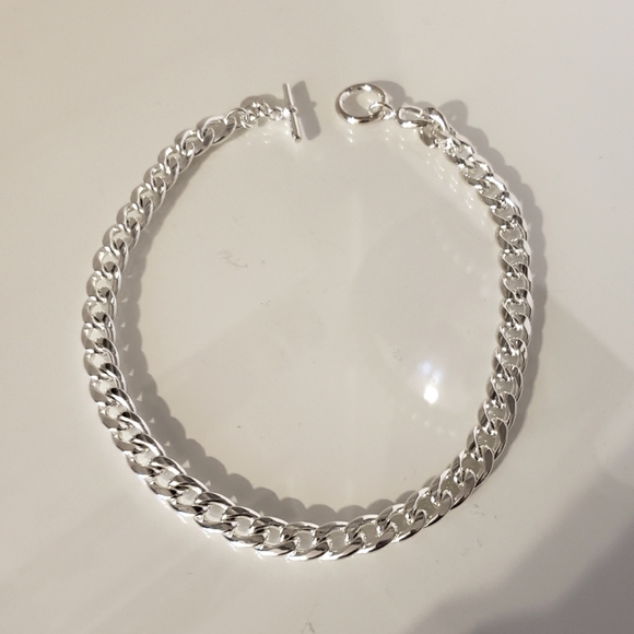 Dyadema Italian Silver Choker Chain Heavy Link Hoop Closer NWOT - Picture 11 of 11